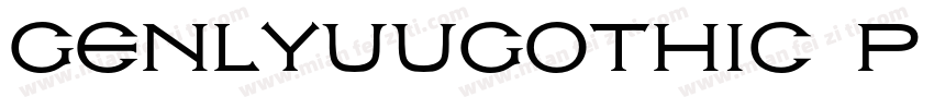 GenlyuuGothic P Extr字体转换